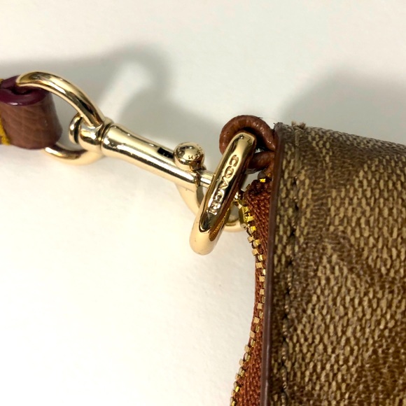 Coach Monogram Canvas Small Shoulder Clutch Bag - Picture 5 of 10